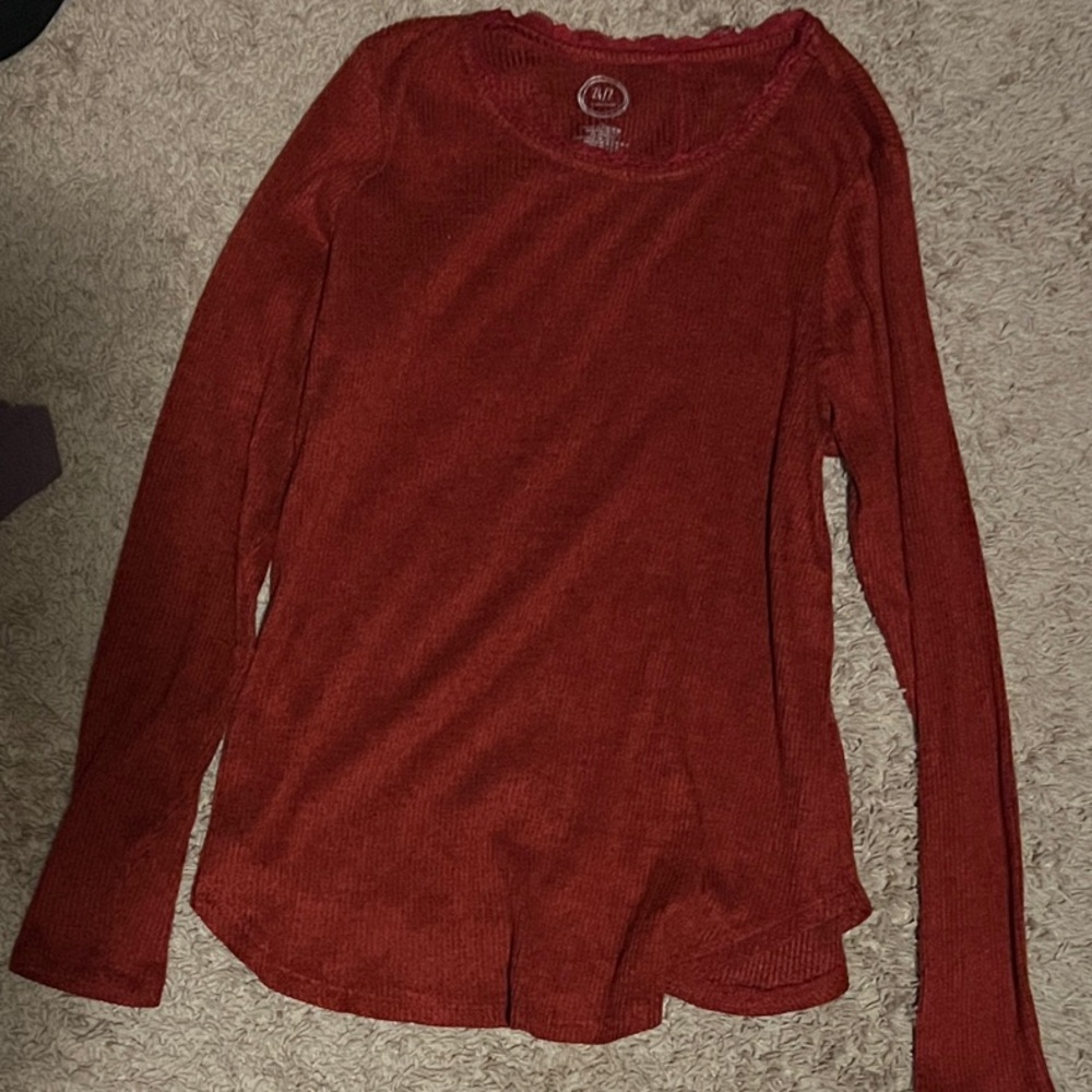 Maurices Burnt Orange Long Sleeve Tee